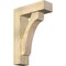 Ekena Millwork Legacy Block Rough Sawn Bracket w/ Offset Brace, Douglas Fir, 6"W x 18"D x 26"H BKT0604X18X26LEC05RDF - alternate 1
